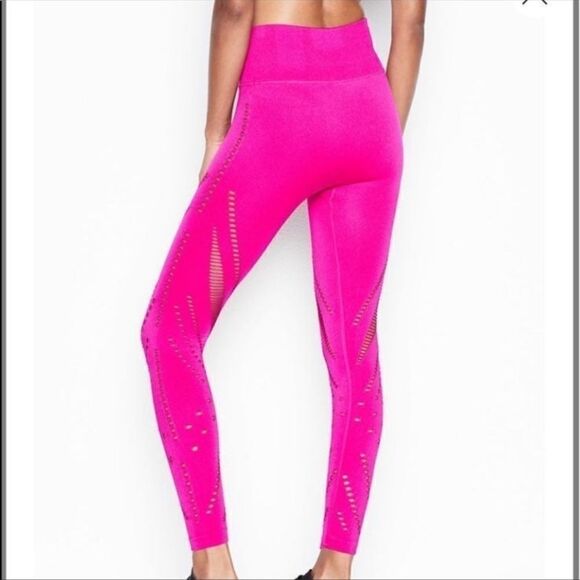 Victoria’s Secret Seamless sport High Rise Tight & matching Top set Fuchsia XL - Picture 6 of 6